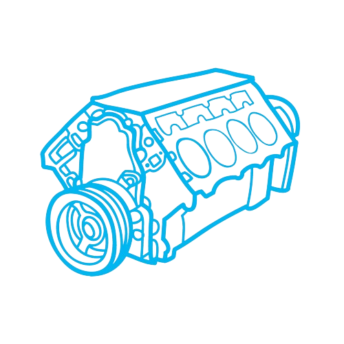 Car Engine Labels