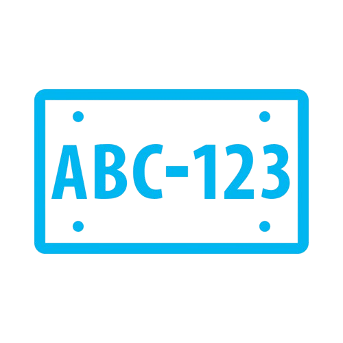 License Plate Labels